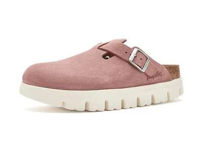 Birkenstock Boston Chunky Platform Clog Women's Clog/mule Shoes Pink Clay: Eu 39 (us Women's 8-8.5) Narrow In Orange