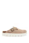 Birkenstock Boston Chunky Clogs In Beige