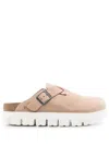 Birkenstock Boston Chunky Clogs In Beige