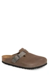 Birkenstock Men's Boston Clogs In Gray In Concrete Gray/iron