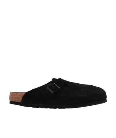 Birkenstock Boston Clog Slip-on Shoes In Black