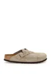 Birkenstock Taupe Regular Boston Soft Footbed Slip-on Loafers