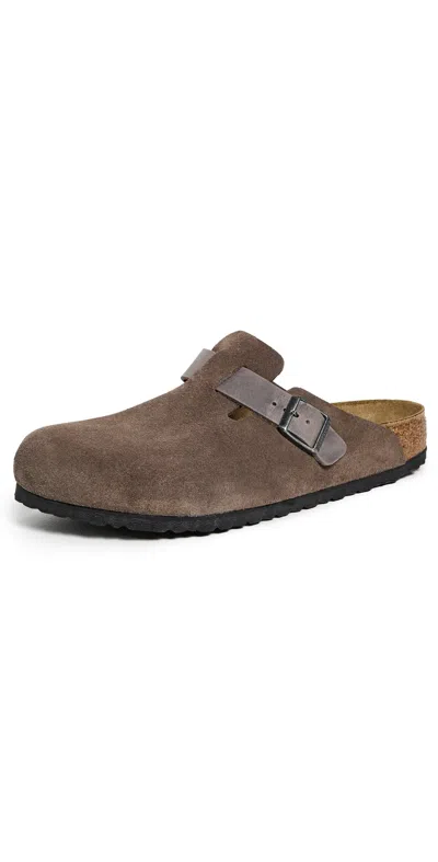 BIRKENSTOCK BOSTON CLOGS CONCRETE GREY/IRON
