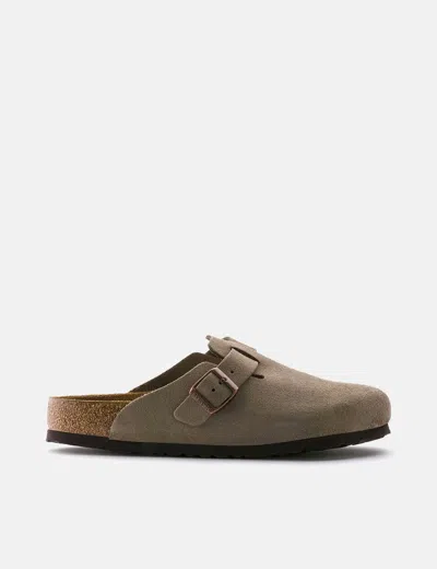 Birkenstock Sabot Boston Taupe In Brown