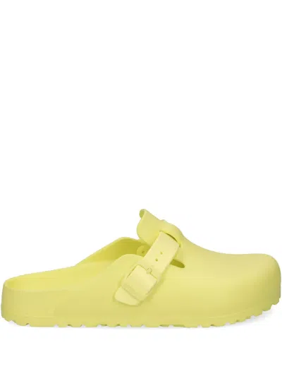 Birkenstock Boston Clogs In Yellow