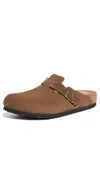 Birkenstock Boston Clog In Dark Tea