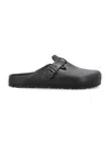 Birkenstock Boston Vegan Birkibuc Slip On Clog In Black
