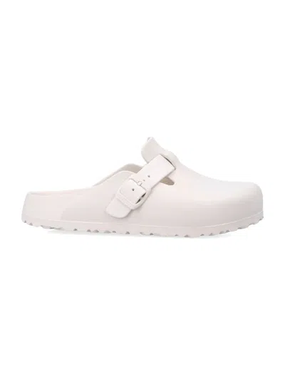 Birkenstock Boston Eva Eggshell Sandals In White