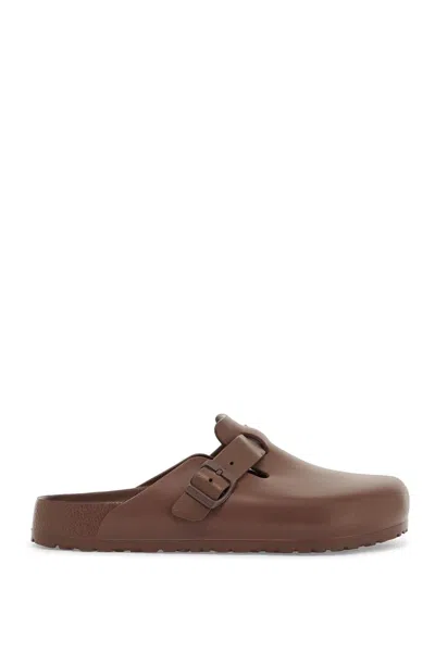 Birkenstock Boston Eva Slippers Brown With Buckle For Men