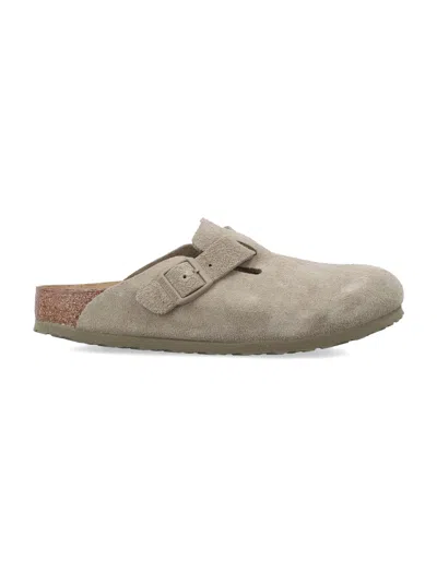 Birkenstock Boston In Faded Khaki