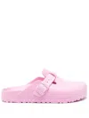 Birkenstock Women's Boston Slip On Buckled Clog Flats In Pink