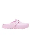 Birkenstock Women's Boston Slip On Buckled Clog Flats In Pink