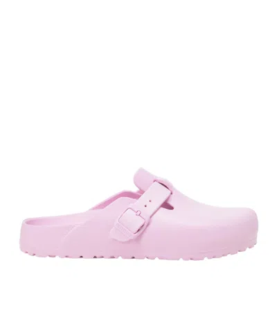 Birkenstock Women's Boston Slip On Buckled Clog Flats In Pink