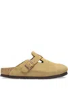 Birkenstock Beige Regular Boston Slip-on Loafers In Brown