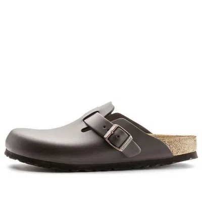 Birkenstock Boston Leather 'dark Brown'
