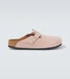 Birkenstock Boston Mules In Pink