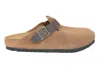 Birkenstock Boston Leve/leoi Clogs Regular Fit Suede Dark Tea In Brown