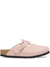 Birkenstock Boston Mules In Pink