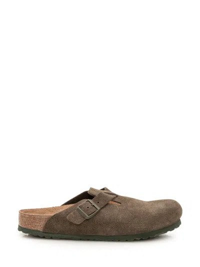 Birkenstock Boston Mini Slide Sandals In Brown