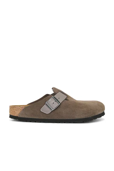 Birkenstock Boston Mule In Brown