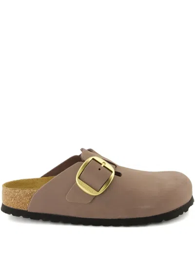 Birkenstock Boston Mules In Brown