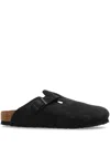 Birkenstock Boston Mules In Grey