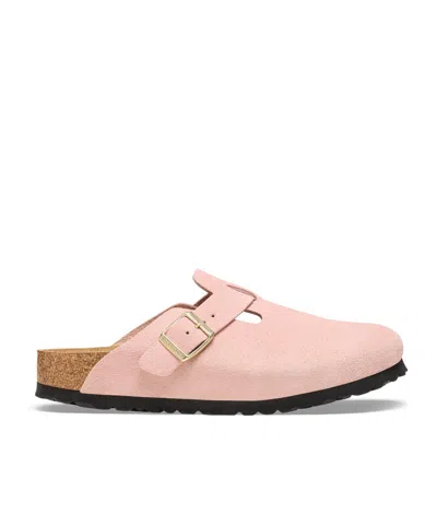 Birkenstock Boston Mules In Pink