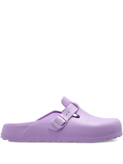 Birkenstock Boston Mules In Purple