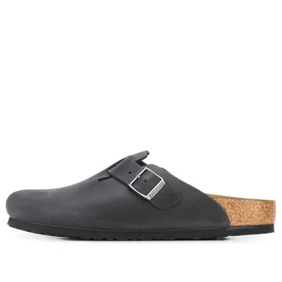 BIRKENSTOCK BIRKENSTOCK BOSTON NARROW 'OILED LEATHER BLACK'