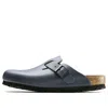 Birkenstock Boston Natural Leather 'blue'
