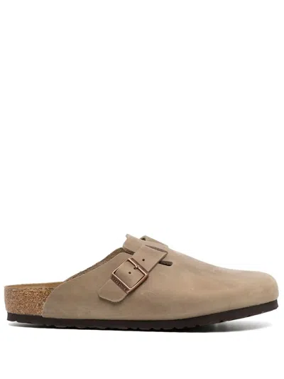 Birkenstock Boston Oiled Clogs In Brown