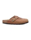 Birkenstock Oiled Leather Clogs Buckle Detail