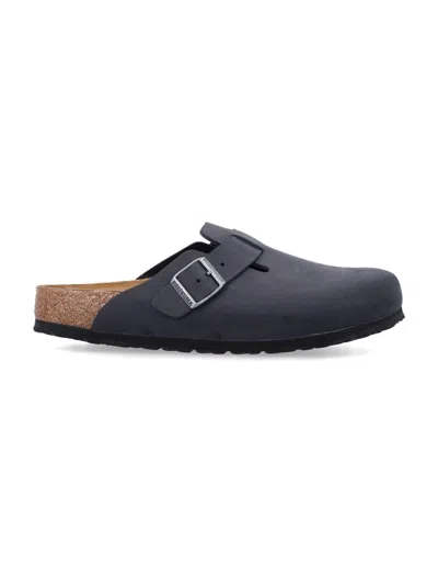 BIRKENSTOCK BIRKENSTOCK BOSTON OILED LEATHER SANDALS