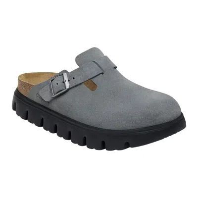 Birkenstock Boston Pap Chunky Basalt Gray / Black 1029142 Women's