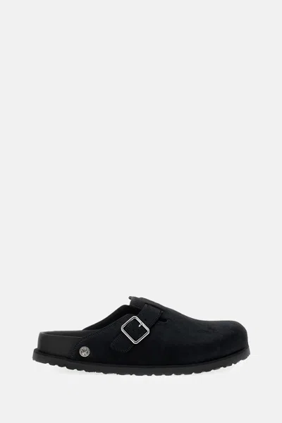 Birkenstock Boston Pony Hair Exq 1774 In Black