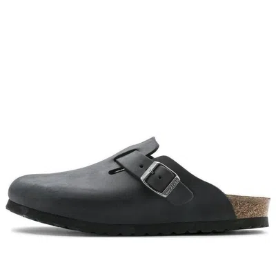 Birkenstock Boston Regular 'oiled Leather Black'