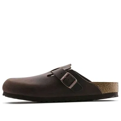 Birkenstock Boston Regular 'oiled Leather Habana' In Brown