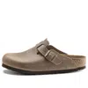 Birkenstock Sabot Boston Oiled Leather Tabacco Brown