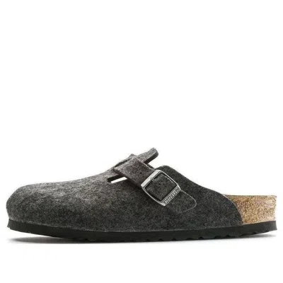 BIRKENSTOCK BIRKENSTOCK BOSTON REGULAR 'WOOL FELT ANTHRACITE'