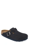 Birkenstock Boston Ribbed Clog In Midnight