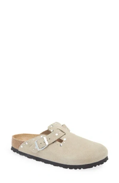 Birkenstock Boston Rivets Clog In Brown
