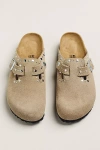 Birkenstock Boston Rivets Clogs In Neutral