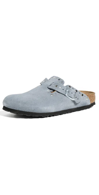 Birkenstock Boston Rivets Clogs Stone Blue