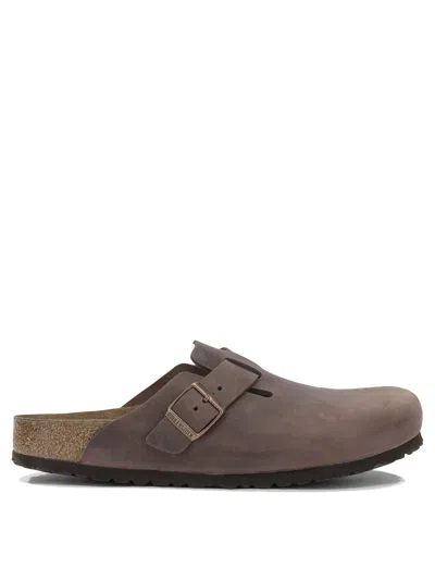 Birkenstock "boston" Sabot In Brown