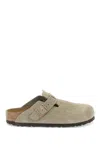 Birkenstock Suede Leather Sneaker With Anatomical Cork-latex Footbed In Dove Grey