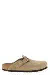 Birkenstock Boston Bs Taupe Mules In Brown
