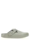 Birkenstock Round Head Muller Shoes In Gray