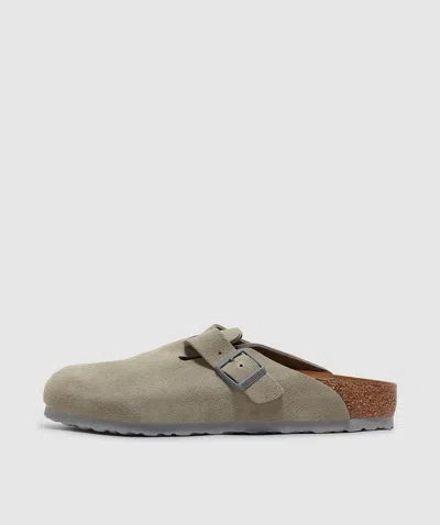 Birkenstock Boston Sandal In Stone Coin