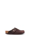 Birkenstock Boston Oiled Leather Mules In Multicolor