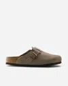Birkenstock Buckle-fastening Suede Sandals In Brown